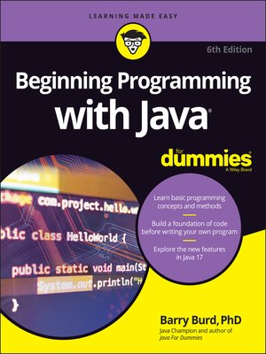 cover image of Beginning Programming with Java For Dummies